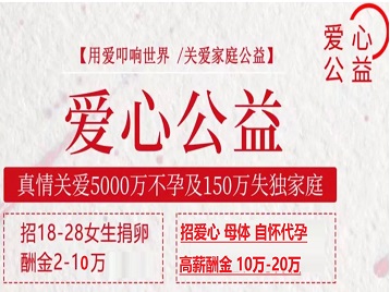 沁阳捐卵助孕生子 爱心志愿者招募